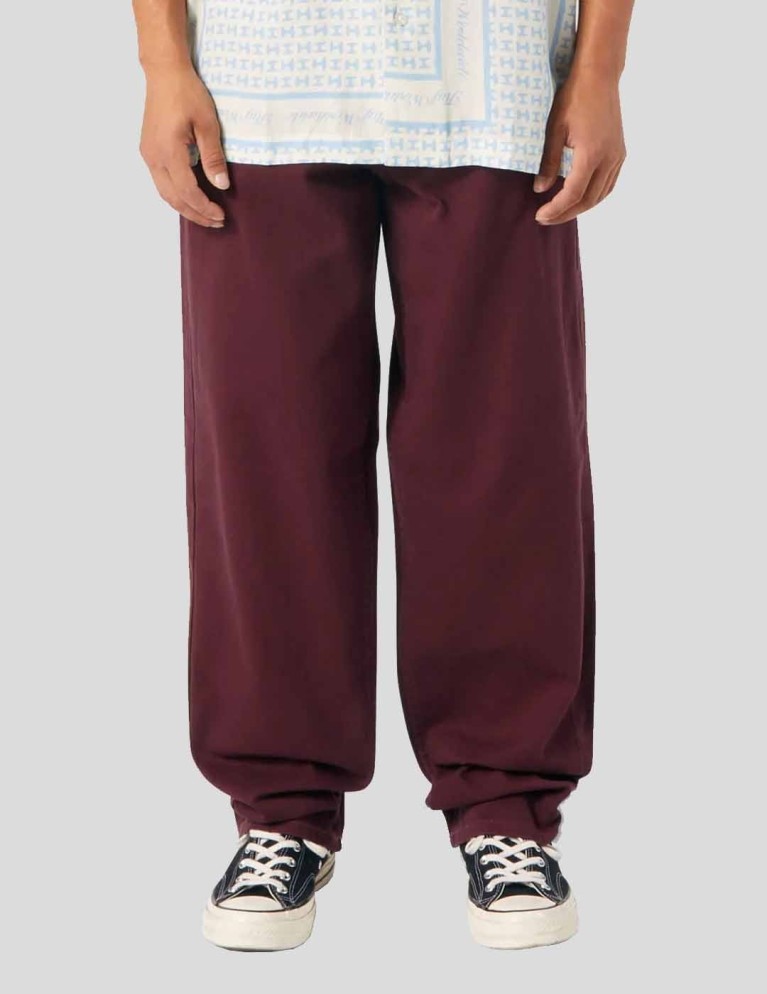 Pantalon HUF cromer signature pant wine